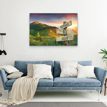 Charger l&#39;image dans la galerie, TOILE PERSONNALISÉE &quot;MONTAGNE DE SOLEIL&quot;
