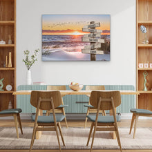 Charger l&#39;image dans la galerie, TOILE PERSONNALISÉE &quot;SOLEIL SUR LA PLAGE&quot;
