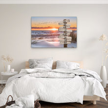 Charger l&#39;image dans la galerie, TOILE PERSONNALISÉE &quot;SOLEIL SUR LA PLAGE&quot;
