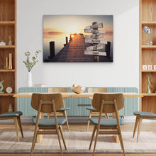 Charger l&#39;image dans la galerie, TOILE PERSONNALISÉE &quot;COUCHER DE SOLEIL SUR LE LAC&quot;
