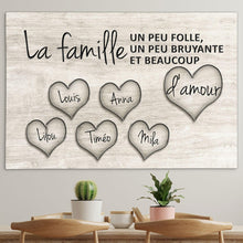 Charger l&#39;image dans la galerie, TOILE DE FAMILLE “COEURS D’AMOUR&quot;
