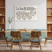 Charger l&#39;image dans la galerie, TOILE DE FAMILLE “COEURS D’AMOUR&quot;
