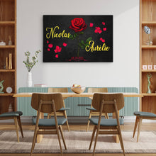 Charger l&#39;image dans la galerie, TOILE PERSONNALISÉE &quot;ROSE DE L&#39;AMOUR&quot;
