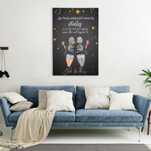 Charger l&#39;image dans la galerie, TOILE PERSONNALISÉE &quot;MEILLEURE AMIE  - STARNIGHT&quot;
