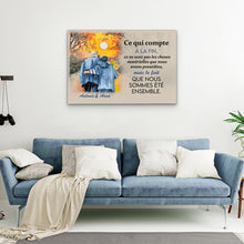 Charger l&#39;image dans la galerie, TOILE PERSONNALISÉE &quot;LOVE COUPLE&quot; V2
