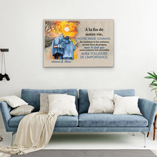 Charger l&#39;image dans la galerie, TOILE PERSONNALISÉE &quot;LOVE COUPLE&quot; V3
